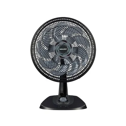 Ventilador de Mesa Mallory 40cm Neo Air 15 Pás Preto Grafite – 220 Volts