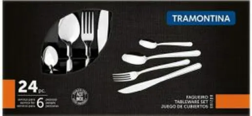 Faqueiro Tramontina Inox 24 peças | R$45