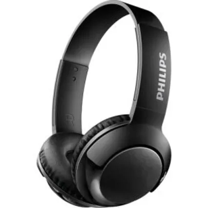 Fone de Ouvido Philips Bluetooth Preto Sem Fio Shb3075bk/00 Bass+ On Ear - Preto
