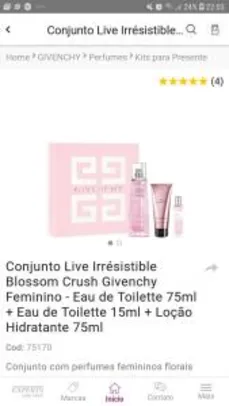 Conjunto Live Irrésistible Blossom Crush Givenchy Feminino | R$ 249