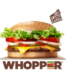 1 Whopper por R$10 no Burguer King