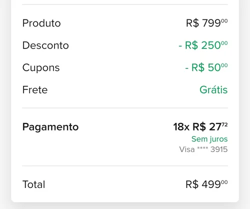 Imagem na descrição da promoção