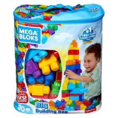 Blocos de Montar - Mega Bloks - Sacola com 80 Peças - Fisher-Price R$ 70