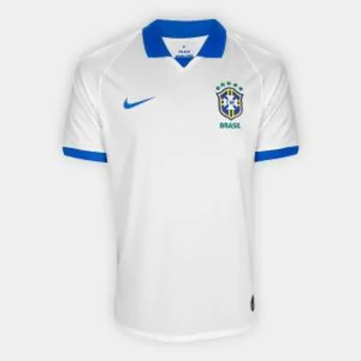 Camisa Seleção Brasil III 19/20 s/nº Torcedor Nike Masculina - Branco R$129