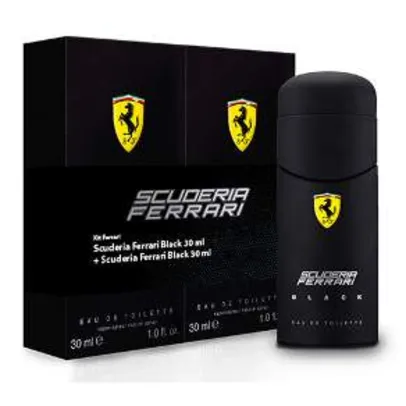 Kit Scuderia Ferrari Black Eau de Toilette 30ml + 30ml - R$110,00