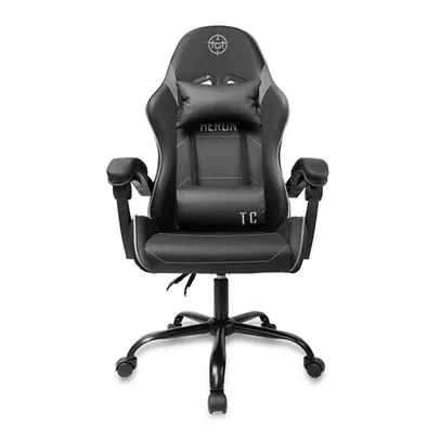 CADEIRA GAMER TGT HERON TC, PRETO E CINZA, TGT-HRTC-BL01