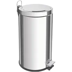 [AME 108 / SC 86 ] Lixeira Aço Inox com Pedal 20 Litros - Tramontina