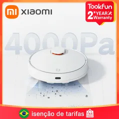 Robô Aspirador de Pó Xiaomi mijia 3C branco com esfregão