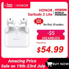 Fone de Ouvido Bluetooth TWS Honor Earbuds 2 Lite com cancelamento de ruído | R$295