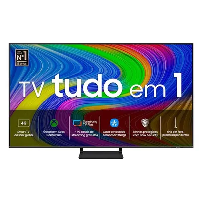 [App Members] Samsung Smart TV QLED 4K 55" Q65D 2024, Modo Game, Som em Movimento, Tela sem limites, Design slim, Visual livre de cabos