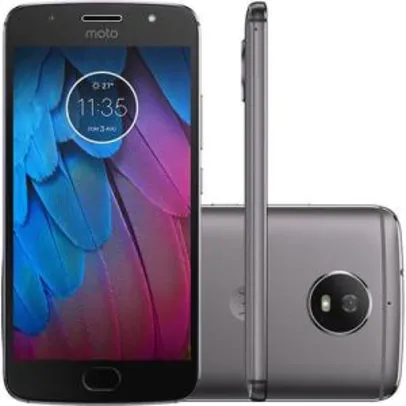 Smartphone Motorola Moto G 5S Dual Chip Android 7.1.1 Nougat Tela 5.2" Snapdragon 430 32GB 4G Câmera 16MP - Platinum - R$791