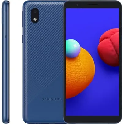 Smartphone Samsung Galaxy A01 Core Android Tela 5.3&quot; 32GB Câmera 8MP Quad-Core 1.5GHz Azul