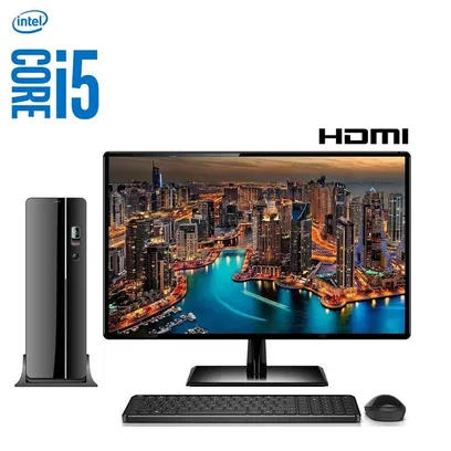 Computador Desktop Completo com Monitor 19.5&quot; HDMI Wifi Intel Core i5 8GB HD 1TB EasyPC Terabyte Slim