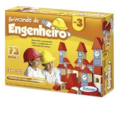 Brincando de Engenheiro 73 Peças Xalingo