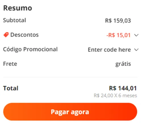 Imagem na descrição da promoção