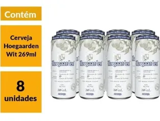 (Prime Day) Pack Cerveja de Trigo Hoegaarden 269ml Lata - 8 Unidades