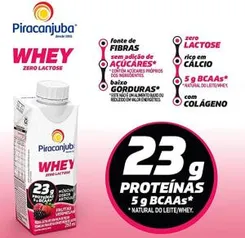 App+Cliente Ouro - Bebida Láctea Piracanjuba Whey Zero Lactose 250ml | R$2,50