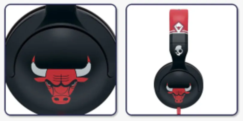 [SUBMARINO MKT] Fone Skullcandy Hesh Chicago Bulls - R$200
