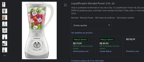 Imagem na descrição da promoção