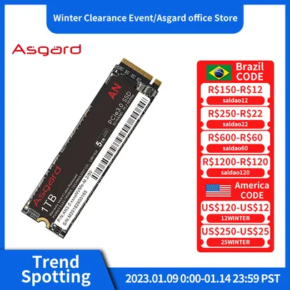 Ssd NVME Asgard An3.0 1TB