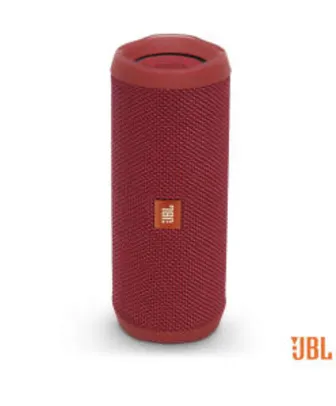 Caixa de Som Bluetooth JBL com Potência de 16W para iOS e Android Vermelho - FLIP4 R$334