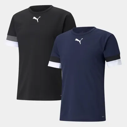 Kit Camisa Puma teamRise Masculina 2 Peças [Tam.:P]