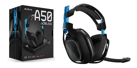 Headset Gamer Sem Fio Astro A50 + Base Para Playstation 4, Pc e Mac | R$1595