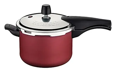 Tramontina Vancouver 20582720 Panela de Pressão com Revestimento Interno e Externo de Antiaderente Starflon Max, 20 cm e 4,5 L, Vermelho