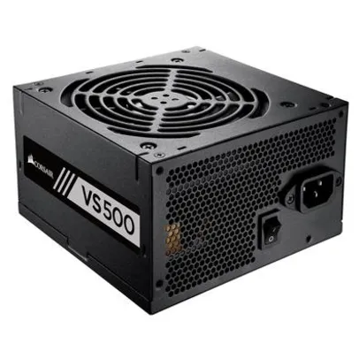 Fonte Corsair VS500, 500W, 80 Plus White - CP-9020223-BR