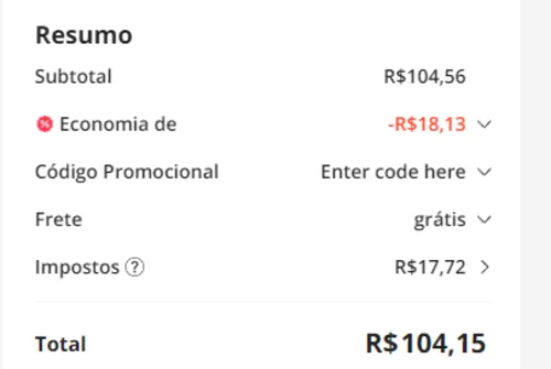 Imagem na descrição da promoção