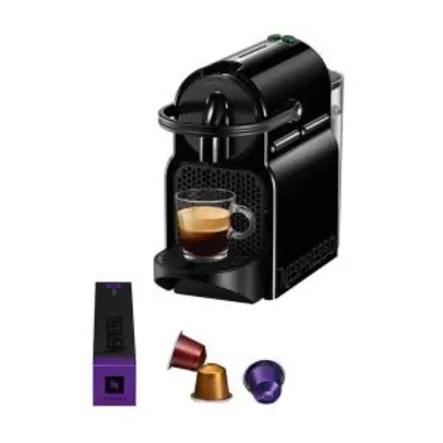 Cafeteira Nespresso Inissia D40 com Kit Boas Vindas - Preta