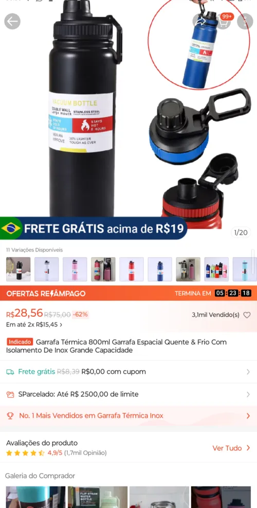 Imagen na descrição da promoção