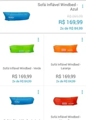 Sofá Inflável Windbed por R$ 170