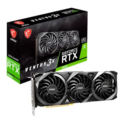 Placa de Video MSI GeForce RTX 3060 Ventus 3X OC, 12GB, GDDR6, 192-bit, 912-V397-051