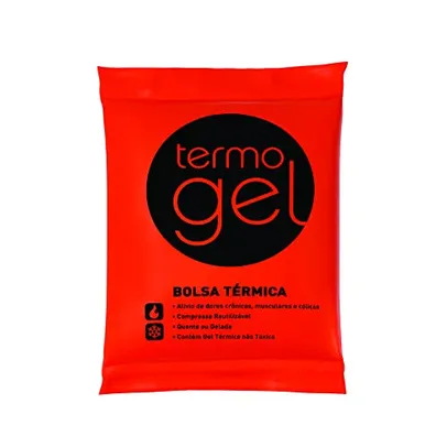 Bolsa Térmica em Gel Laranja, Termogel, Pequena, Laranja