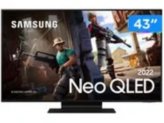 [MagaluPay R$3.280,13] Smart TV 43'' 4K Neo QLED Samsung Gaming 144Hz + Brindes