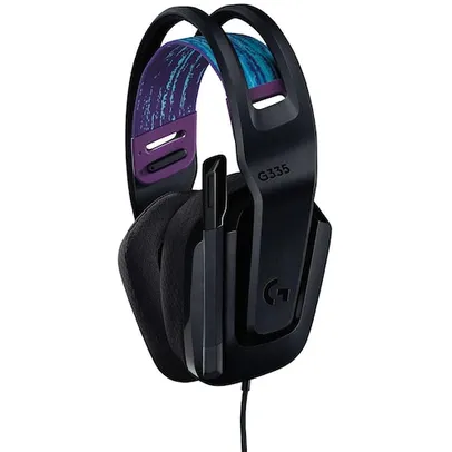 Headset Gamer com Fio Logitech G335 Estéreo - Preto