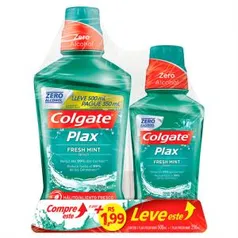 Antisséptico Bucal Plax Fresh Mint 500ml + 250ml (2kits - 1,5litros ) | R$22