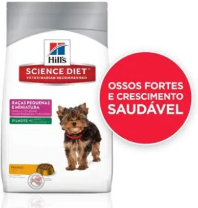 [Prime] Ração Hill's Science Diet para Cães Filhotes - 1kg R$ 39