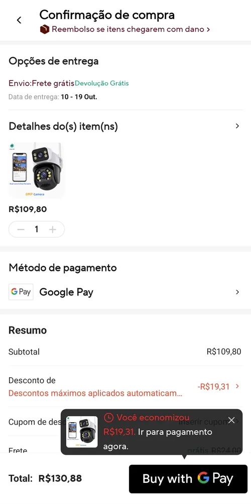 Imagem na descrição da promoção