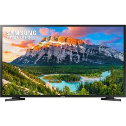 Smart TV LED 32" Samsung 32J4290 HD com Conversor Digital 2 HDMI 1 USB Wi-Fi 60Hz - Preta por R$ 881