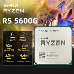 Processador AMD Ryzen 5 5600G Novo