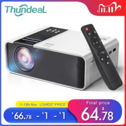 [11/11] Mini Projetor HD ThundeaL TD90 HDMI | R$440