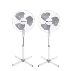 Ventilador de Coluna Incasa Breeze Turbo EE2000B 40cm 3 Pás 3 Velocidades Branco 220V - 2 Unidades - R$99,90