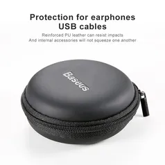 Baseus Mini Earphone Portable Srorage Bag for Usb cable charger SD TF