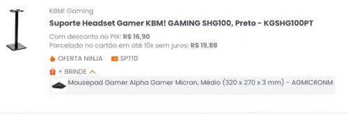 Imagem na descrição da promoção