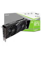 Placa de Video PNY NVIDIA Geforce RTX 3060Ti Dual Fan, 8GB GDDR6, LHR, DLSS, Ray Tracing  - VCG3060T8LDFBPB1