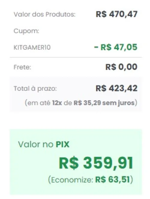 Imagem na descrição da promoção