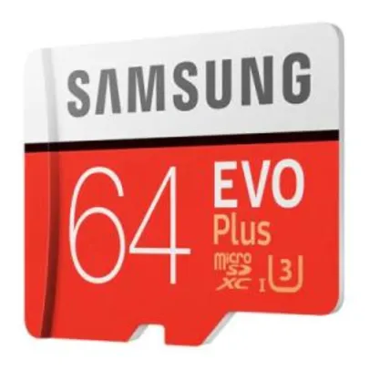 [Compra Internacional] Micro SD Samsung UHS-3 64GB Classe 10 - R$49