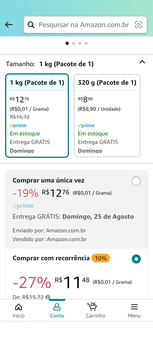 Imagem na descrição da promoção